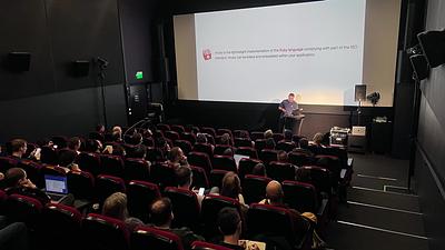 Chris's talk from the back of the th´eater